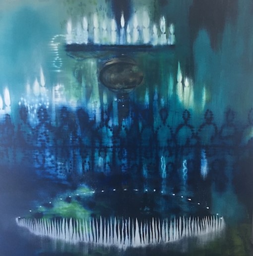 Jo Darbyshire, Chandelier, 2006, oil on canvas, 150 x 150cm