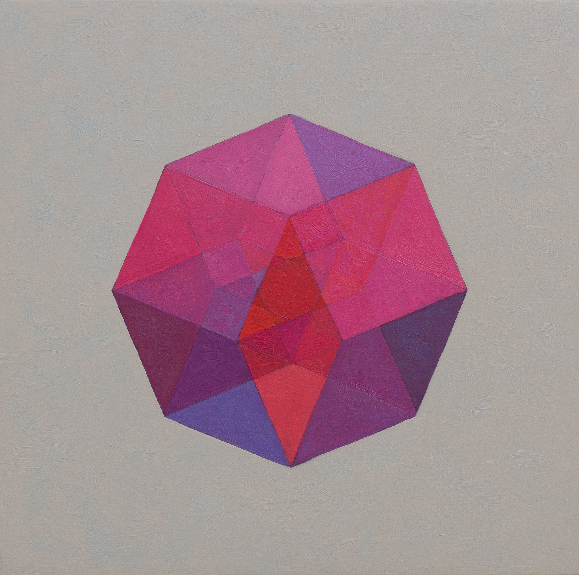 Caspar Fairhall, Star, 2015, oil on marine ply, 24 x 24.5cm