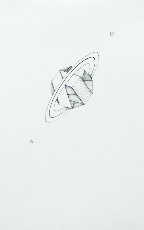 Caspar Fairhall, Planet, 2015, graphite on Arches paper, 59.4 x 36.8cm