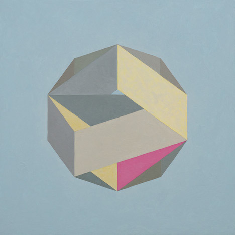 Caspar Fairhall, Star, 2015, oil on marine ply, 50 x 50cm