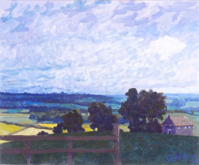 George Haynes, Towards the Dales, 1993, oil on board, 50 x 60cm