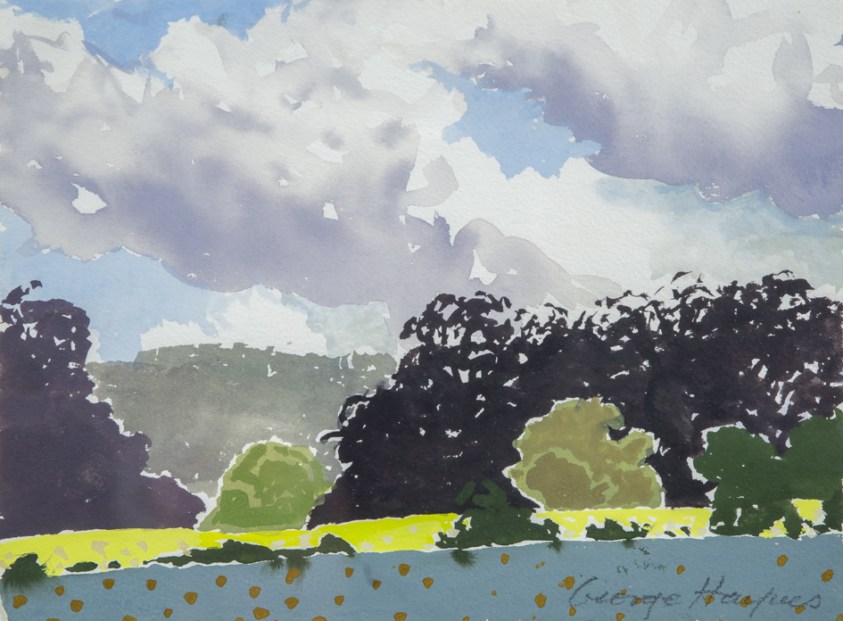 George Haynes, At Lillian I, 2018, gouache on paper, 23 x 31cm