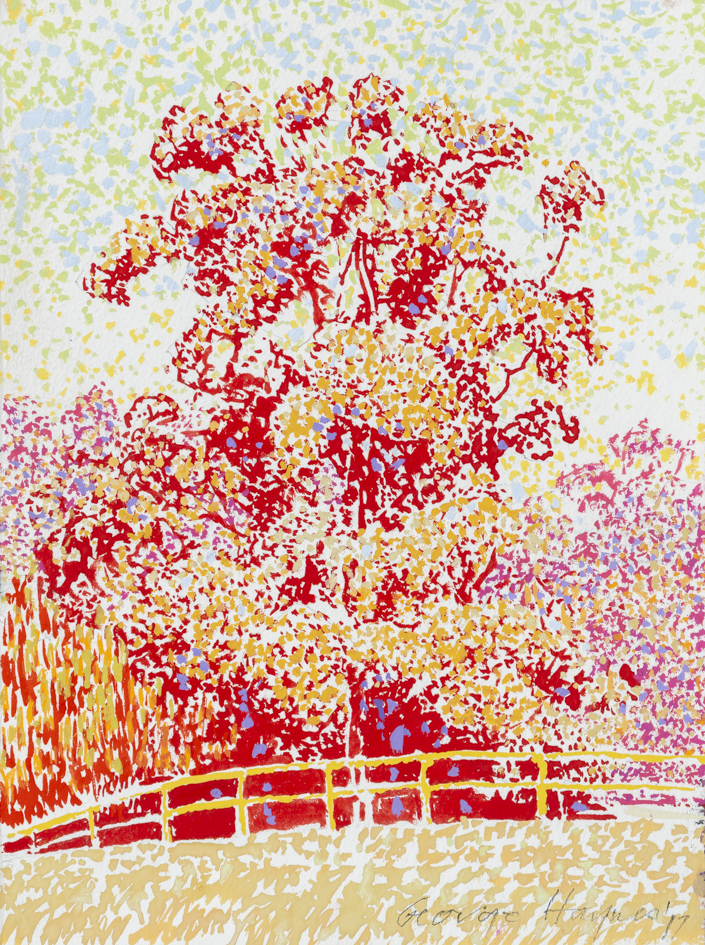 George Haynes, Marri Lowden III, 2017, gouache on paper, 31 x 23cm