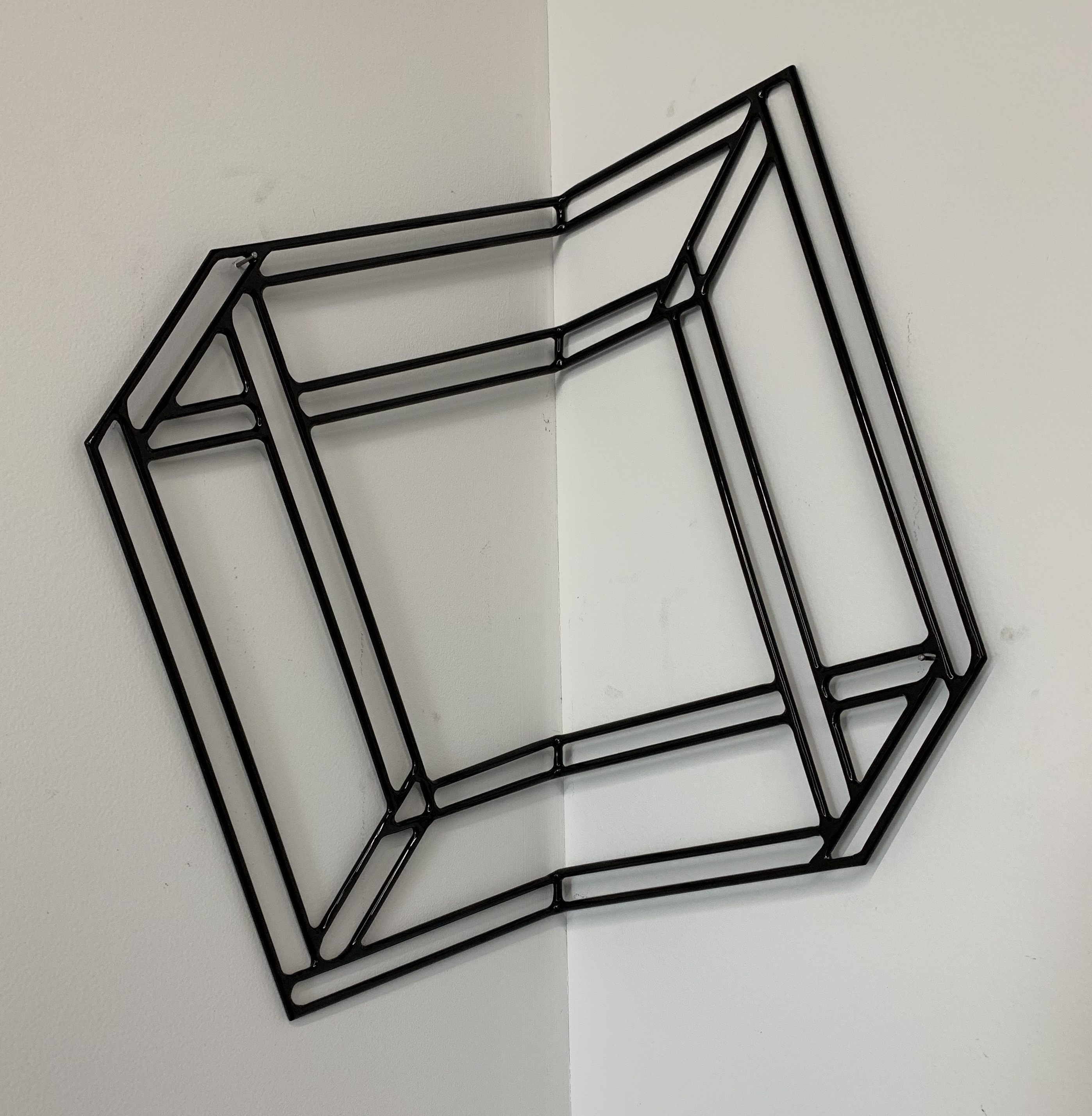 Jennifer Cochrane, Impossible Shadow #7, 2018, mild steel, powder coated, 42 x 38 x 25cm