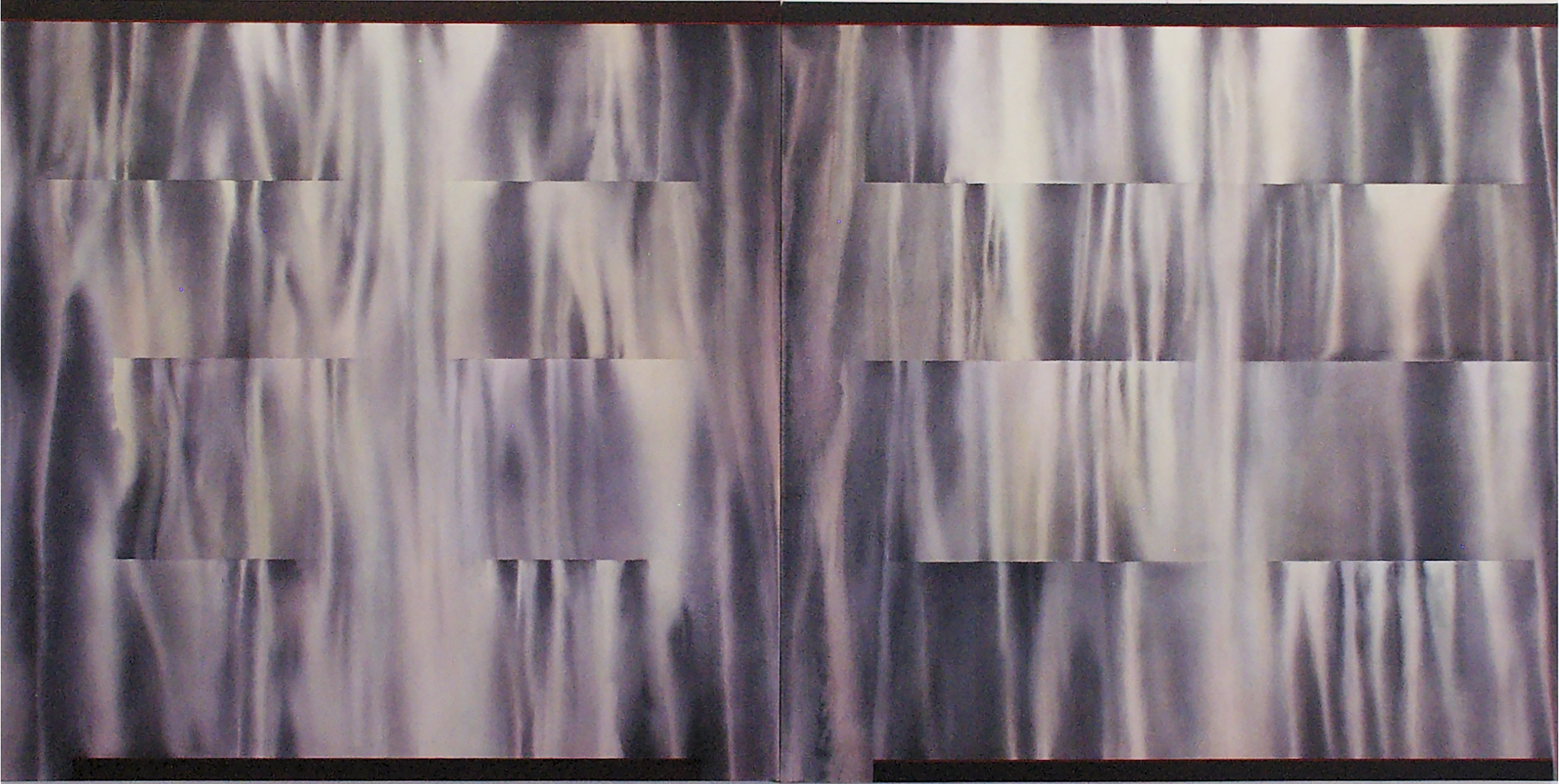 Jeremy Kirwan-Ward, Flora Tce Squirm 2015, acrylic on canvas, 170 x 340cm