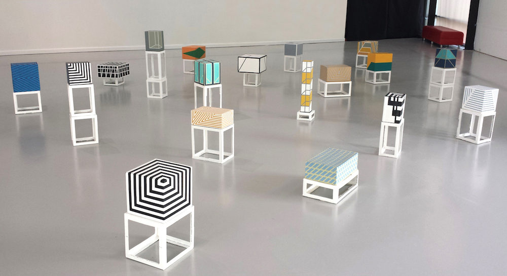 Alex Spremberg, Test Objects, cardboard, dimensions variable. Installation Contemporary, Sydney Contemporary Art Fair 2017