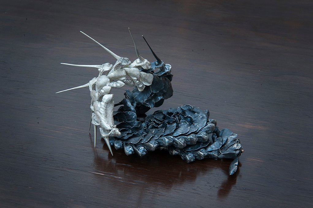 Sarah Elson, Lament of the Labellum - Anaphora 2, 2017, recycled silver