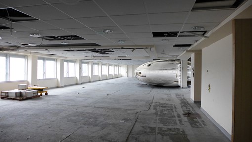 Jon Tarry, Construction Sphere, 1st Floor Guardian Newspaper Building London, 2016