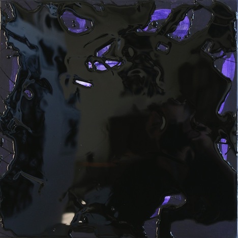 Chris Hopewell, Nightsky III, 2016, acrylic and epoxy on canvas, 46 x 46cm