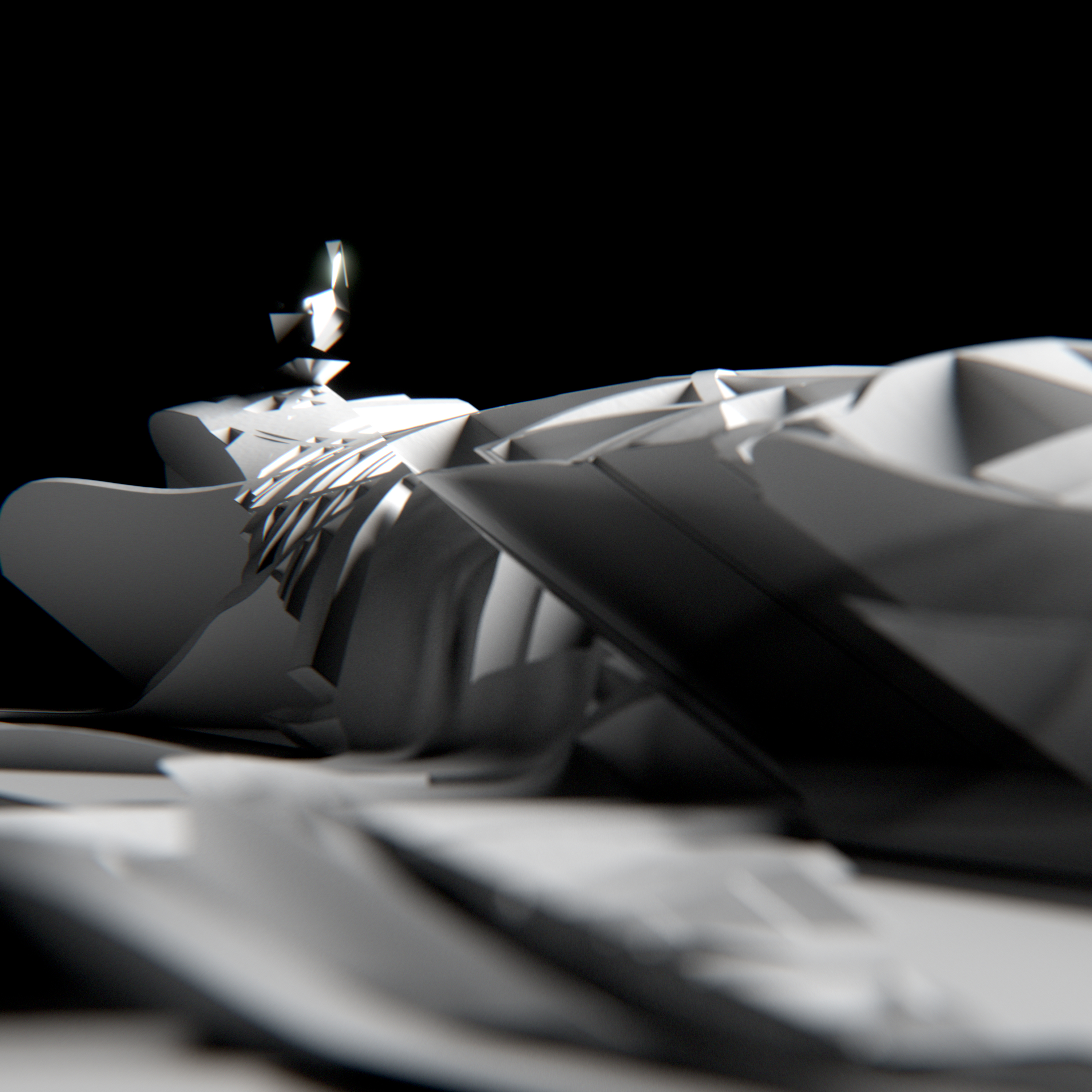 Jon Tarry, Facet 2, 2018, giclee artist archival print, 41.5 x 41.5cm