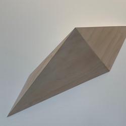 Jon Tarry, Wedge, 2018, timber, paint, 50 x 70 x 20cm