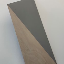 Jon Tarry, W-herein, 2018, timber, enamel paint, 72 x 50 x 15cm