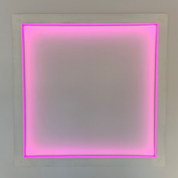 Jon Tarry, With, 2018, neon, aluminium, 120 x 120 x 6cm