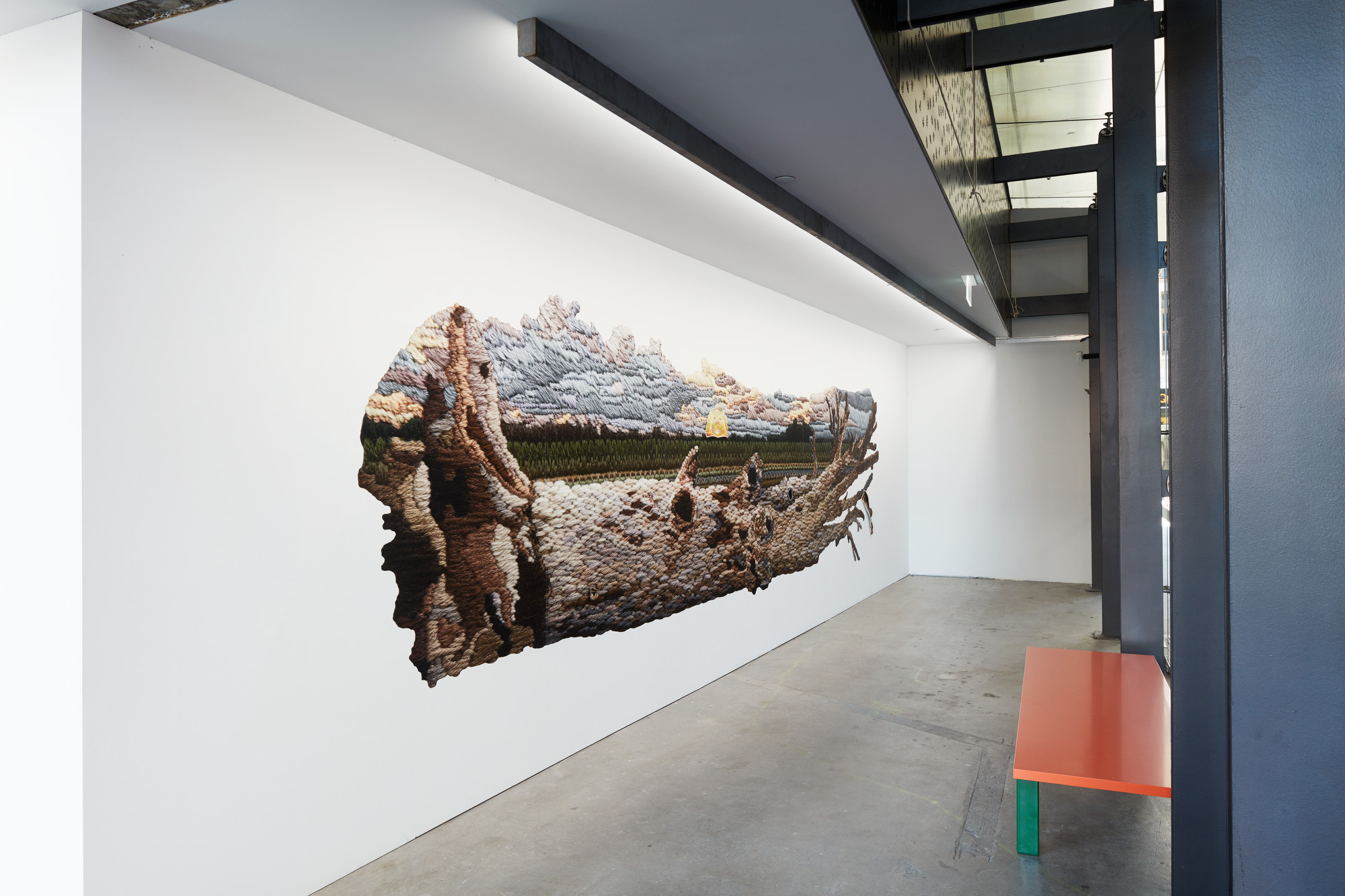 Sera Waters, Limb by Limb, 2018, vinyl wallpaper 200 x 700cm