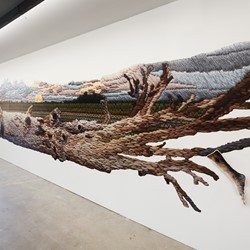 Sera Waters, Limb by Limb, 2018, gallery residency, vinyl wallpaper