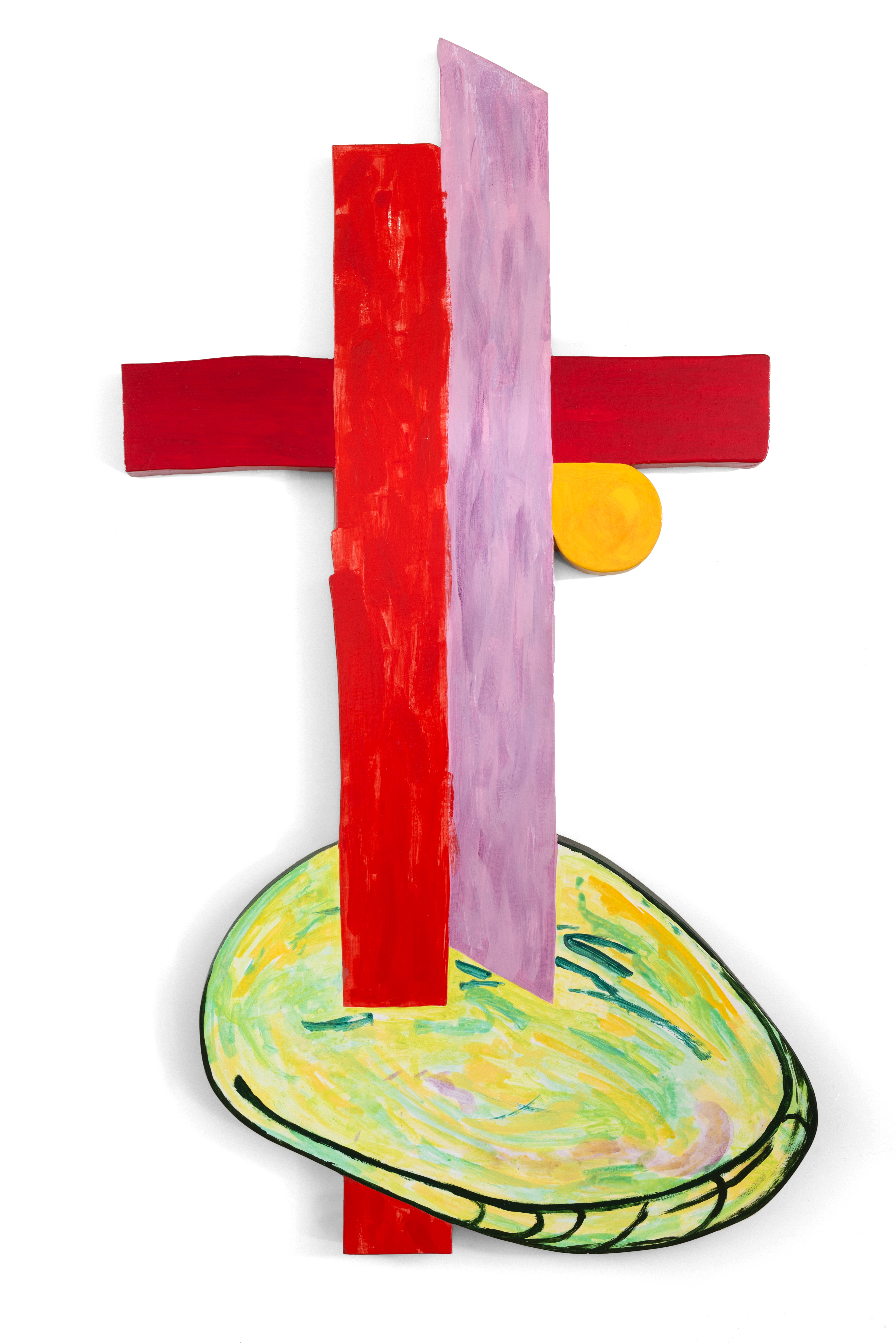 Trevor Vickers, Untitled Catalan,  1986, acrylic on gesso panel, 172 x 91cm