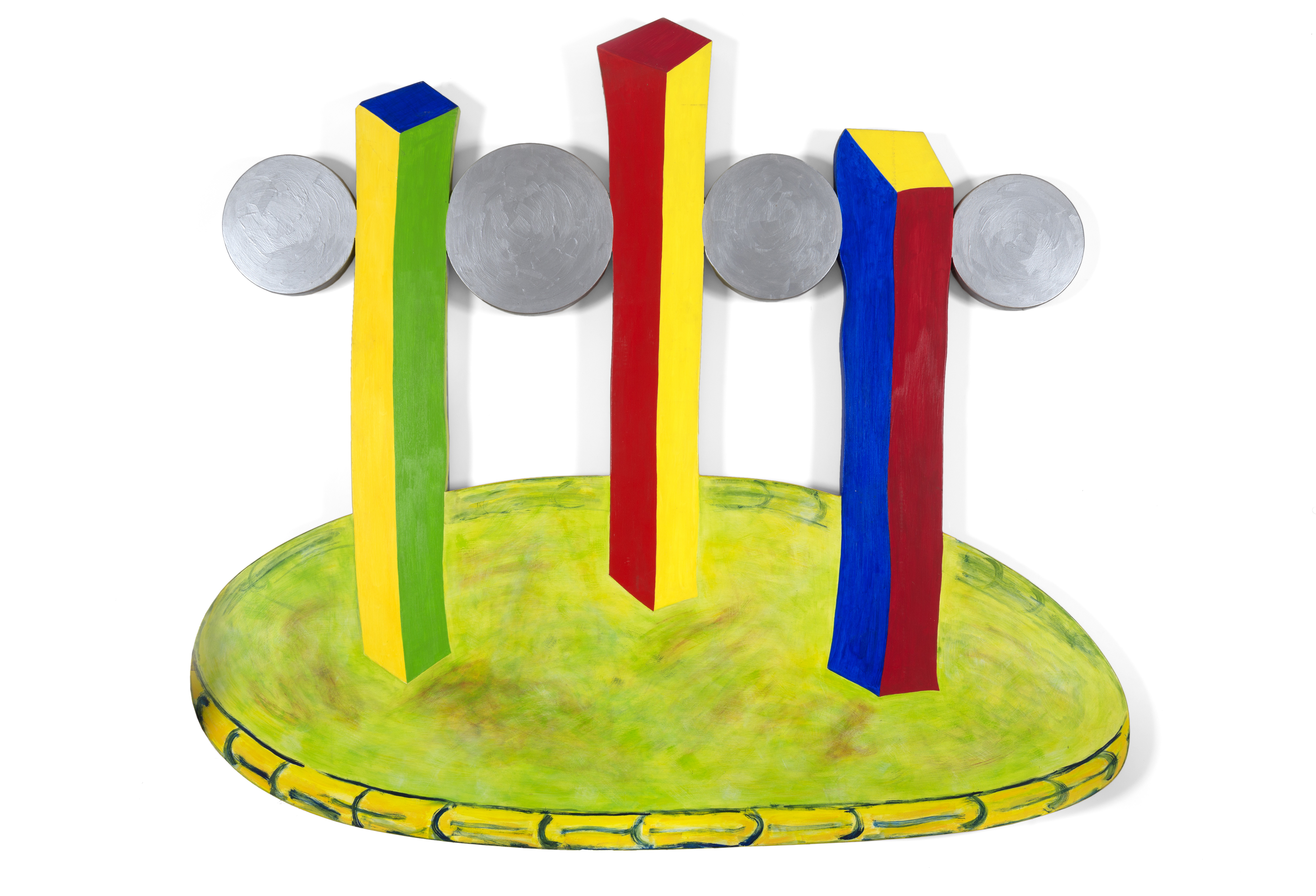 Trevor Vickers, Untitled VII Catalan, 1997, acrylic on gesso panel, 170 x 190cm