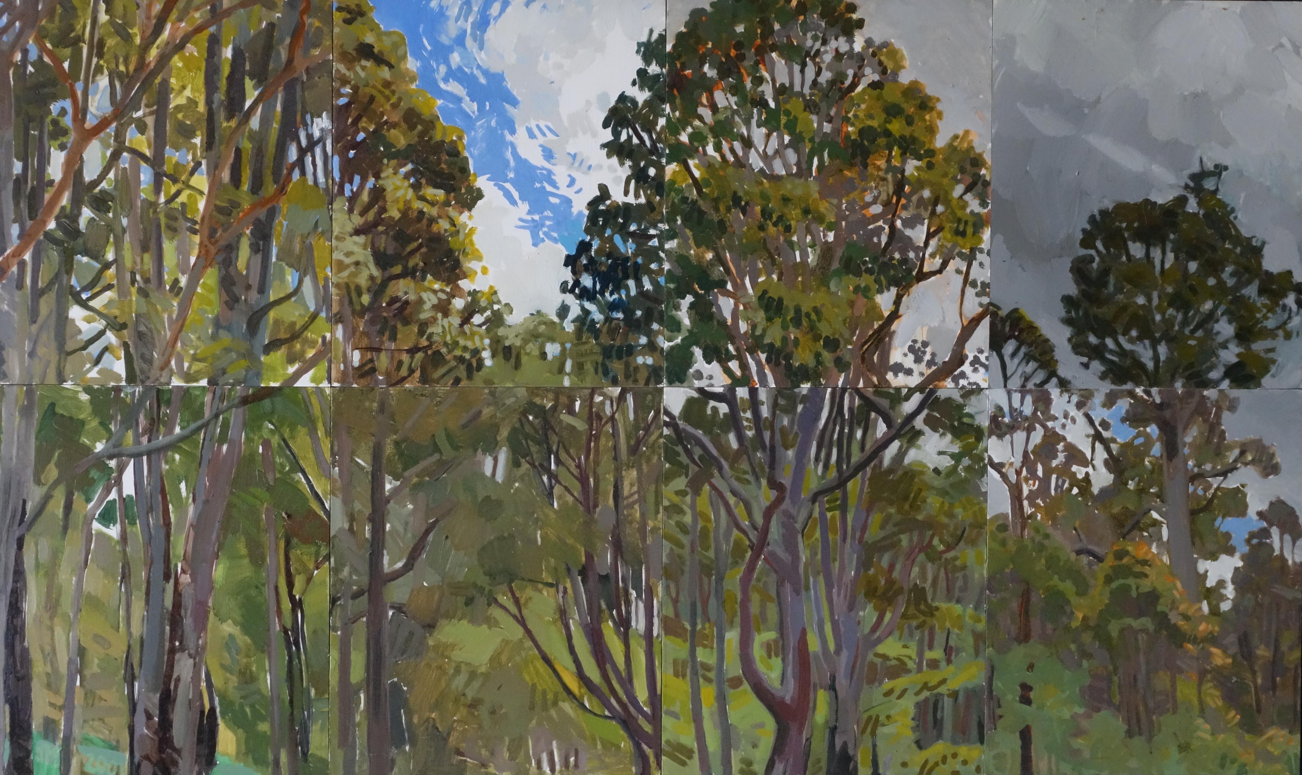 Jane Martin, Margaret River Bush Block, 2002, oil on board, 60 x 99cm