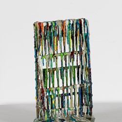 Alex Spremberg, Tangles #9, 2011, enamel on metal, 30 x 17 x 17cm