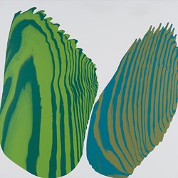 Alex Spremberg, Slice, 2013, enamel on canvas, 150 x 150 x 3cm
