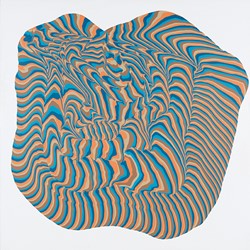 Alex Spremberg, Swirl, 2013, enamel on canvas, 150 x 150 x 3cm