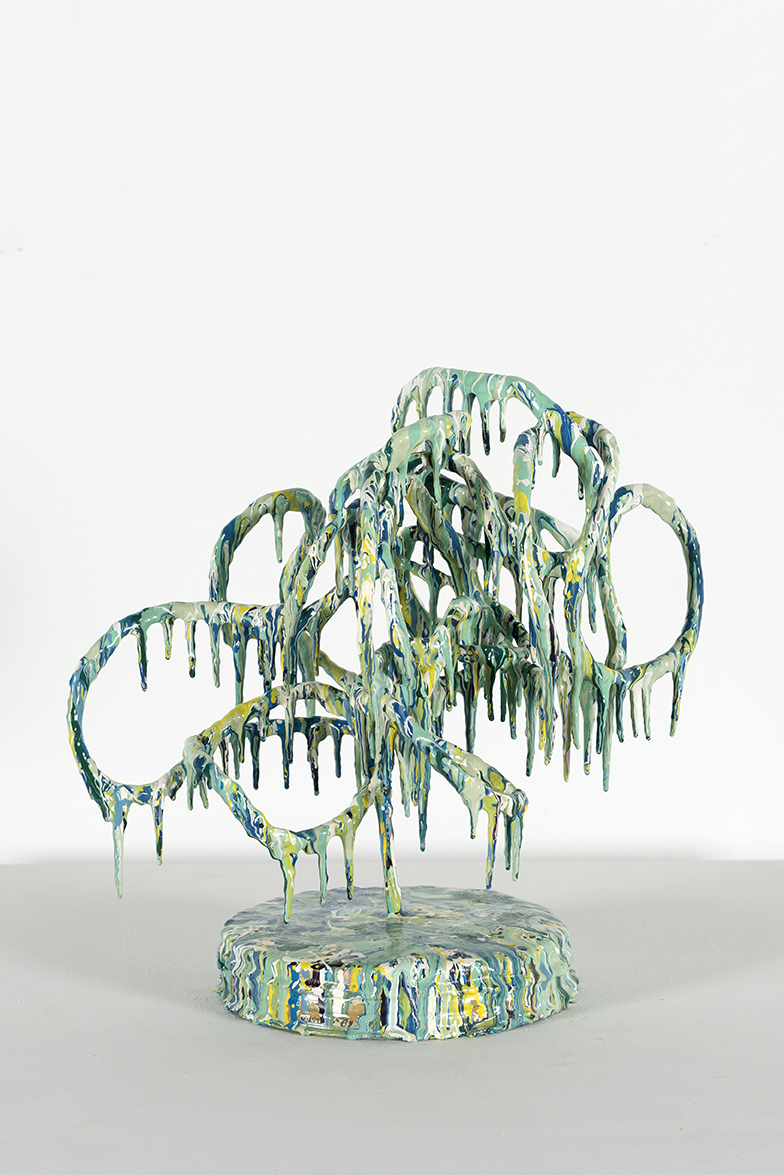 Alex Spremberg, Tangles #3, 2011, enamel on metal, 32 x 23 x 32cm