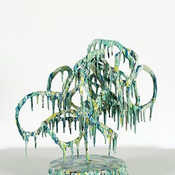 Alex Spremberg, Tangles #3, 2011, enamel on metal, 32 x 23 x 32cm