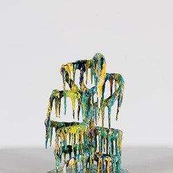 Alex Spremberg, Tangles #5, 2011, enamel on metal, 25 x 17 x 17cm