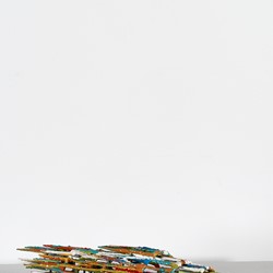 Alex Spremberg, Tangles #8, 2011, enamel on metal, 10 x 10 x 50cm