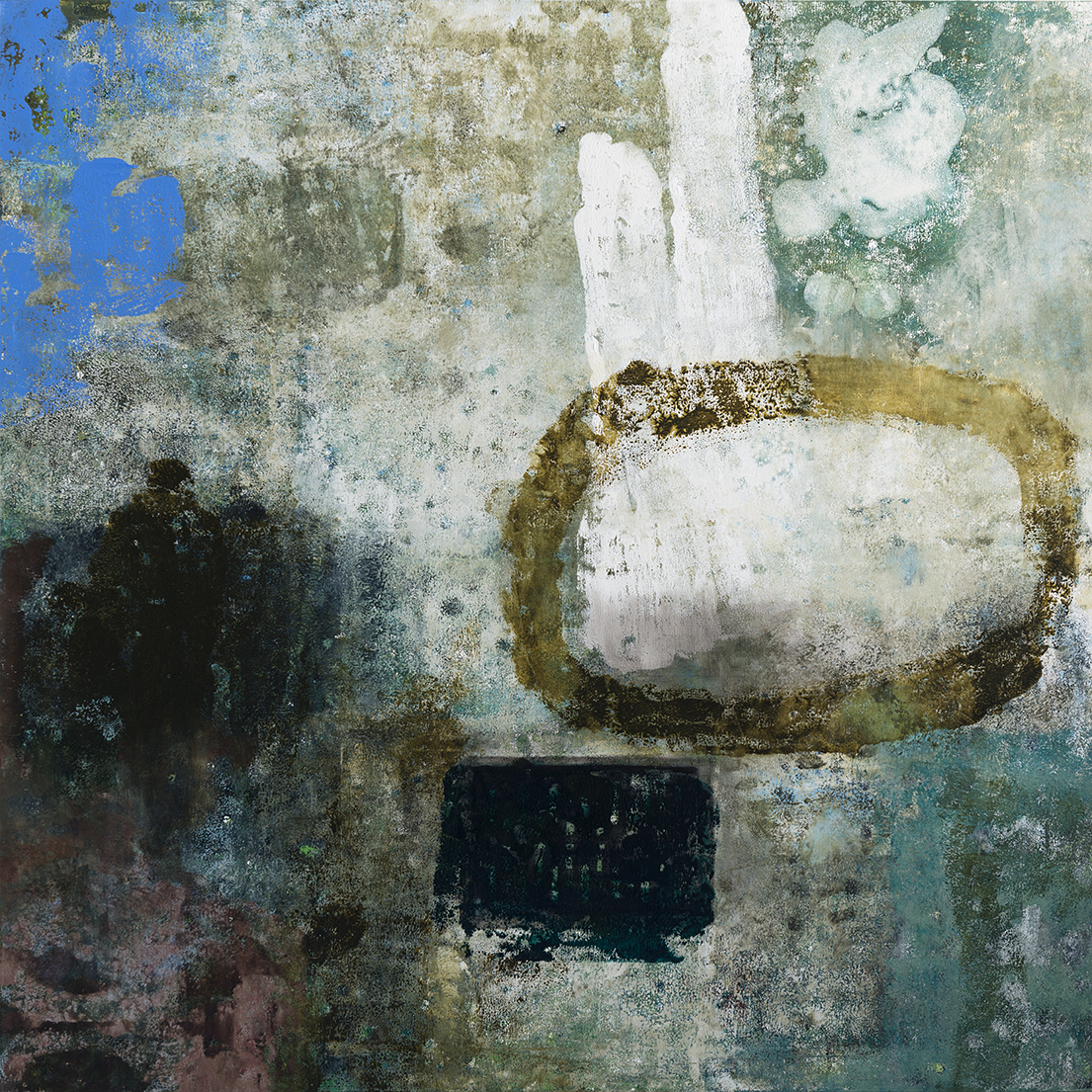 Jo Darbyshire, Leg Iron 2 (with vent), 2015, oil on canvas, 150 x 140cm