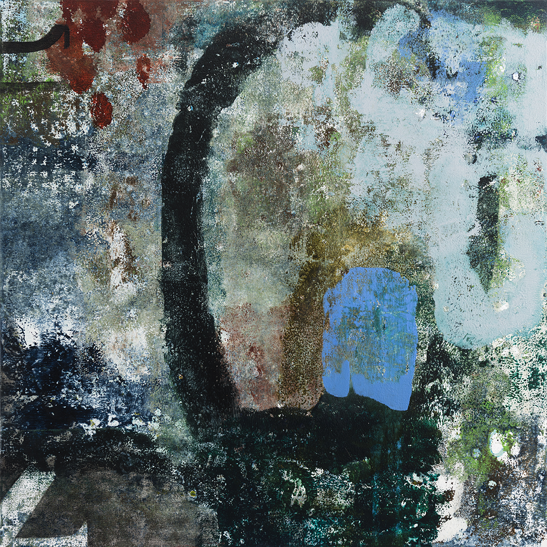 Jo Darbyshire, Ticket of leave 1, 2015, oil on canvas, 90 x 90cm