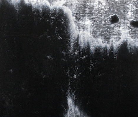 Mel Dare, Fabricate 14, 2015, acrylic paint and ink on linen, 30.5 x 35.8cm