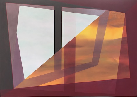 Jeremy Kirwan-Ward, View with a room 9 2017, acrylic on canvas, 170 x 240cm