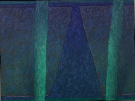 Jeremy Kirwan-Ward, Out of the Light 1984, acrylic on canvas, 70 x 92.5cm