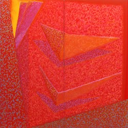 Jeremy Kirwan-Ward, High Tide 1989, acrylic on canvas, 260 x 260cm (2 panels)