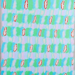 Jeremy Kirwan-Ward, Soft Quilted Neon 1971, acrylic on canvas, 104.5 x 92cm. Private Collection