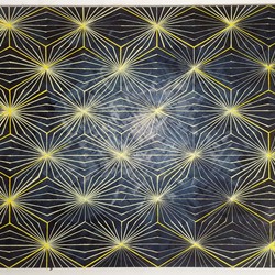 Paul Caporn, Light Tessellation, 2019, acrylic on board, 35.5 x 45.5cm