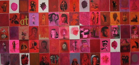 Antony Muia, Wall of Shame, 2016, mixed media on canvas, dimensions variable