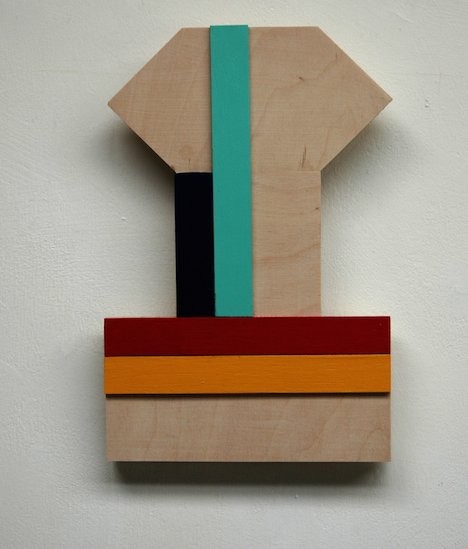 Paul Moncrieff, Zing 5, 2016, acrylic on ply assembled panels, 20 x 30cm