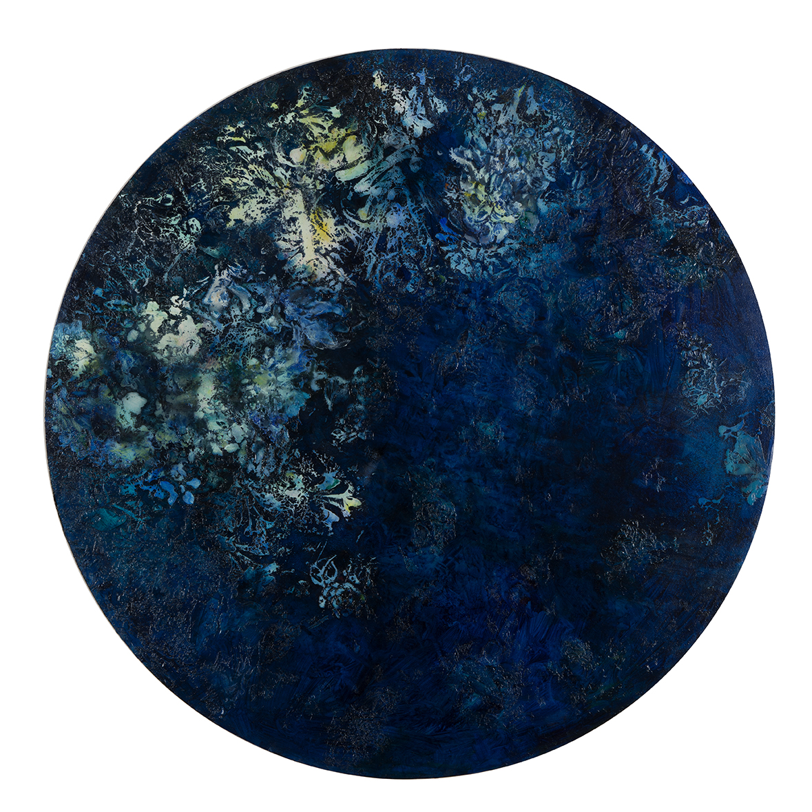 Angela Stewart, Cogitatio 4, 2016, oil and acrylic on board, 75cm