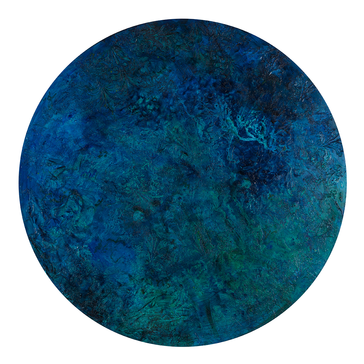 Angela Stewart, Cogitatio 5, 2016, oil and acrylic in board, 75cm