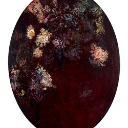 Angela Stewart, Poesis 14, 2016, oil and acrylic on board, 90 x 68cm