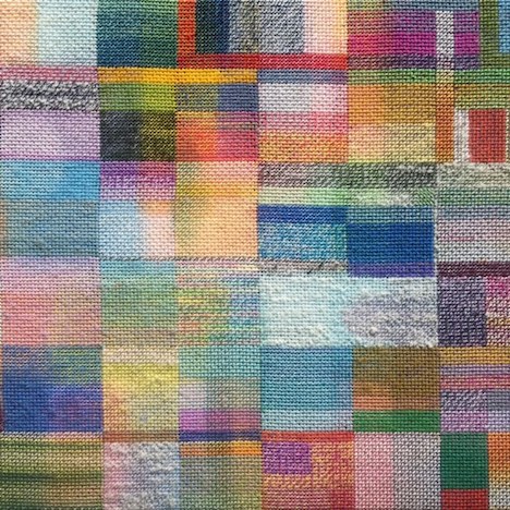 Eveline Kotai, Holiday Project 1 Bremer Bay, 2012-2016, various threads on pre-printed tapestry canvas, 25 x 30cm