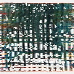 Eveline Kotai, Electric Underground 2013, acrylic, nylon thread on canvas, 60 x 130cm. Collection of the artist.jpg