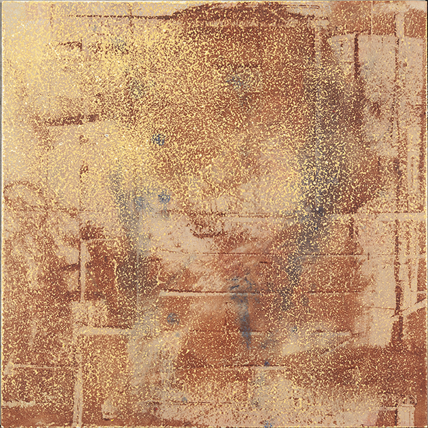 Merrick Belyea, Bombing Run 1, 2014, oil on board, 40 x 40cm