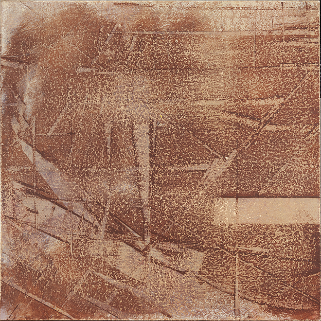 Merrick Belyea, Bombing Run 8, 2014, oil on board, 40 x 40cm