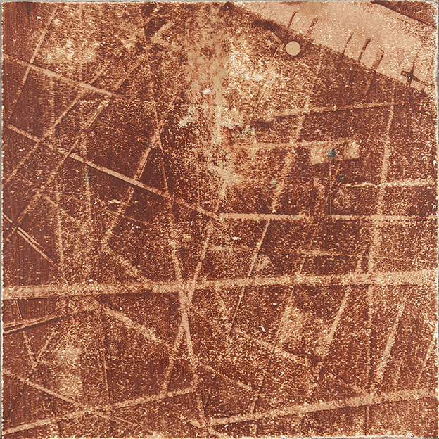 Merrick Belyea, Bombing Run 9, 2014, oil on board, 40 x 40cm