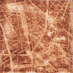 Merrick Belyea, The Bombing of Montparnasse, 2014, oil on board, 60 x 60cm