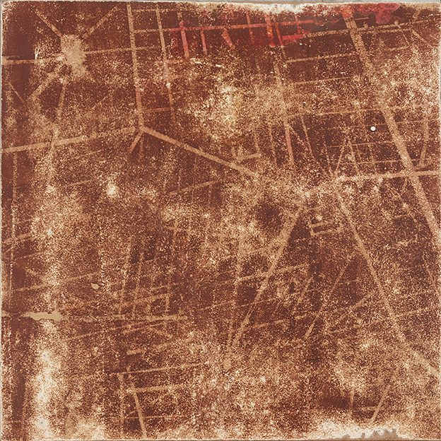 Merrick Belyea, The Bombing of Tuart Hill, 2014, oil on board, 60 x 60cm