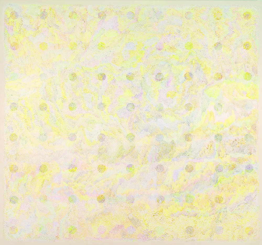 Eveline Kotai, Slow Burn 2006, oil on canvas, 160 x 172cm. University of Western Australia